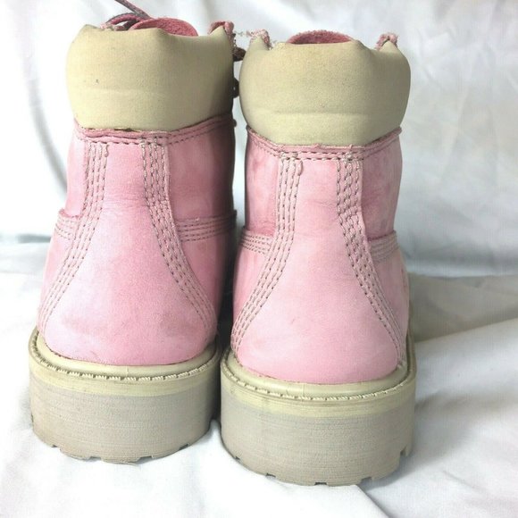 Timberland Genuine Leather Girls Boots Size 12.5 - Picture 4 of 7